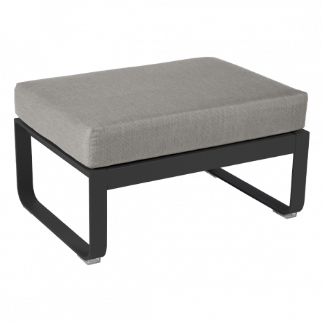 Pouf BELLEVIE taupe grisé