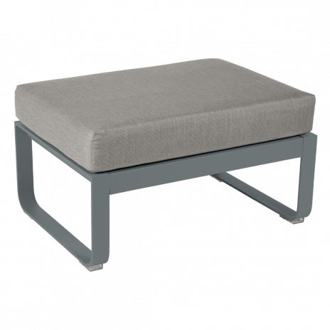 Pouf BELLEVIE taupe grisé