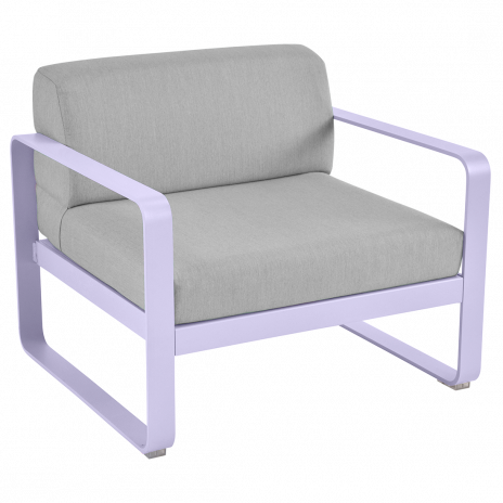 Fauteuil BELLEVIE gris flanelle