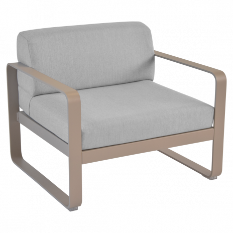 Fauteuil BELLEVIE gris flanelle