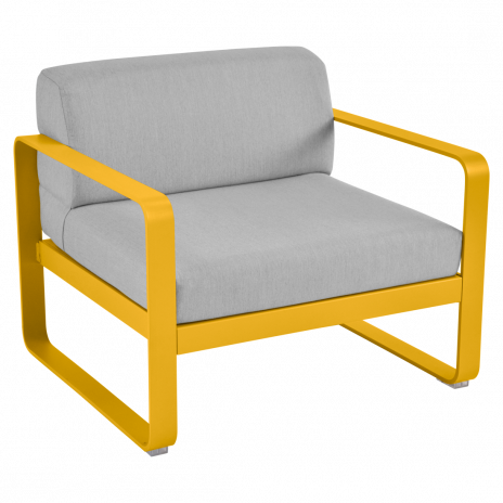 Fauteuil BELLEVIE gris flanelle