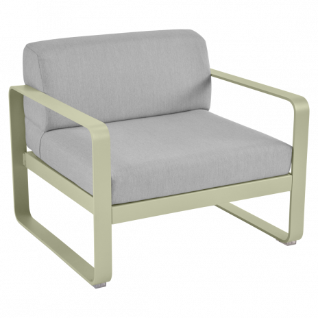 Fauteuil BELLEVIE gris flanelle