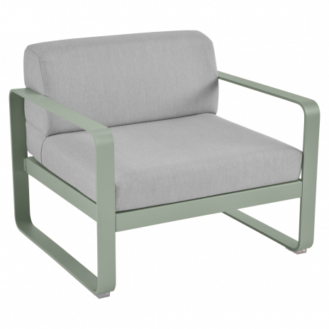 Fauteuil BELLEVIE gris flanelle