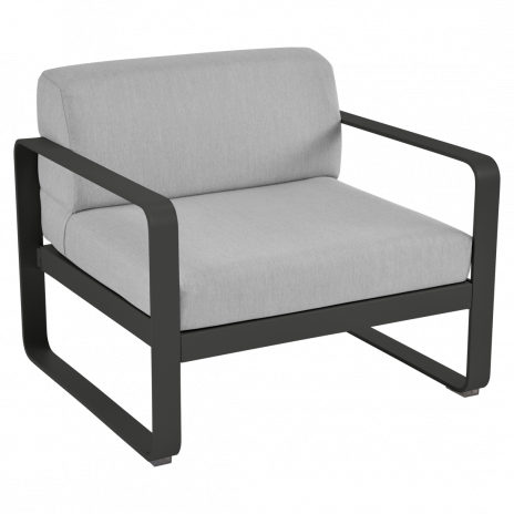 Fauteuil BELLEVIE gris flanelle