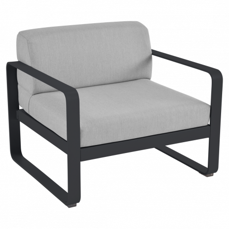 Fauteuil BELLEVIE gris flanelle