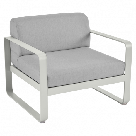 Fauteuil BELLEVIE gris flanelle