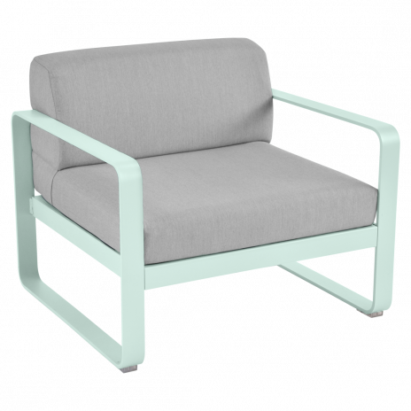 Fauteuil BELLEVIE gris flanelle