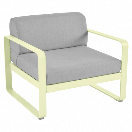 Fauteuil BELLEVIE gris flanelle