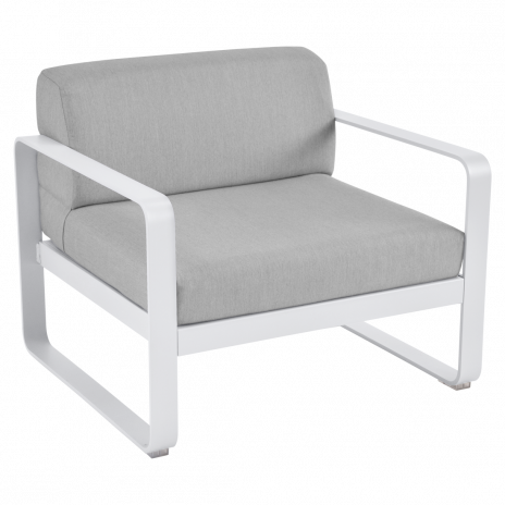 Fauteuil BELLEVIE gris flanelle
