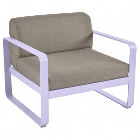 Fauteuil BELLEVIE taupe grisé