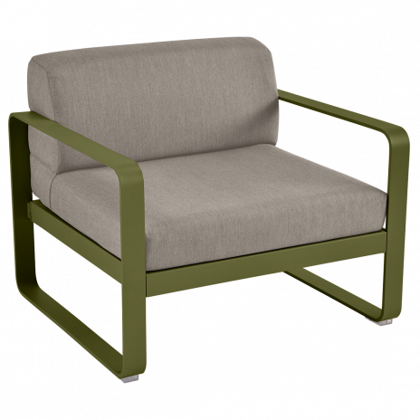 Fauteuil BELLEVIE taupe grisé