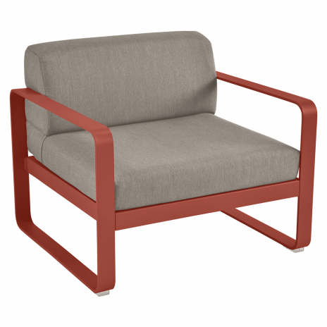 Fauteuil BELLEVIE taupe grisé