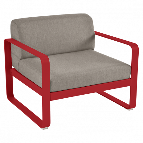 Fauteuil BELLEVIE taupe grisé