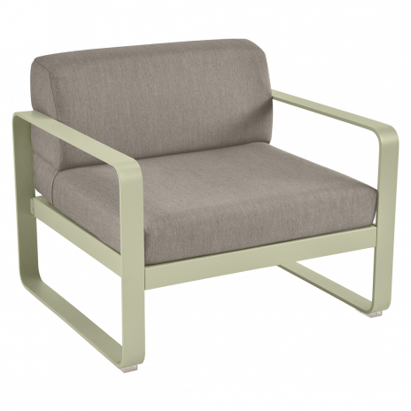 Fauteuil BELLEVIE taupe grisé