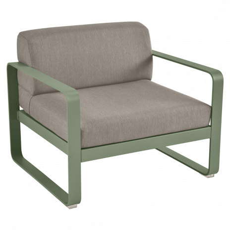 Fauteuil BELLEVIE taupe grisé