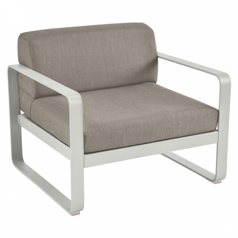 Fauteuil BELLEVIE taupe grisé