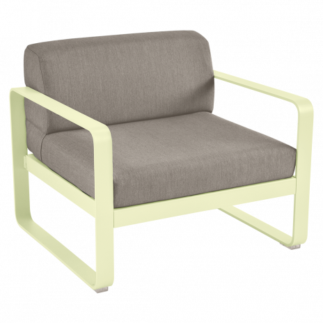Fauteuil BELLEVIE taupe grisé