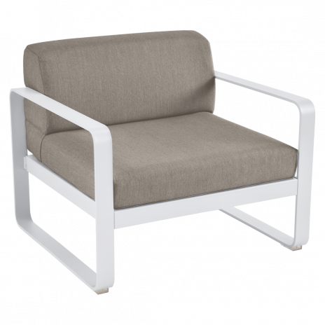 Fauteuil BELLEVIE taupe grisé