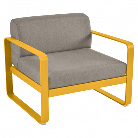 Fauteuil BELLEVIE taupe grisé