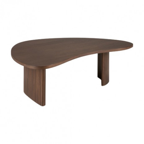 Table basse Boomerang Teck Brun