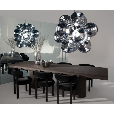 Globe Fat Table Silver LED