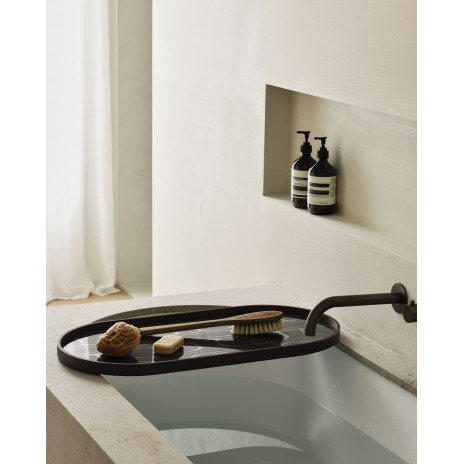 Plateau en verre Oblong Second Nature Moyenne