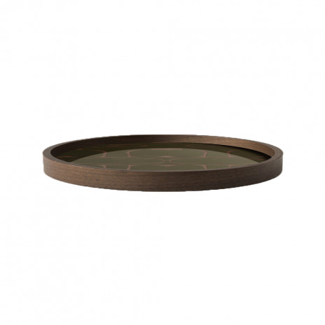 Plateau en verre Rond Oblong Nature Mini