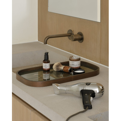 Plateau en verre Rectangulaire Second Nature