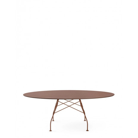 Table Glossy outdoor / plateau oval