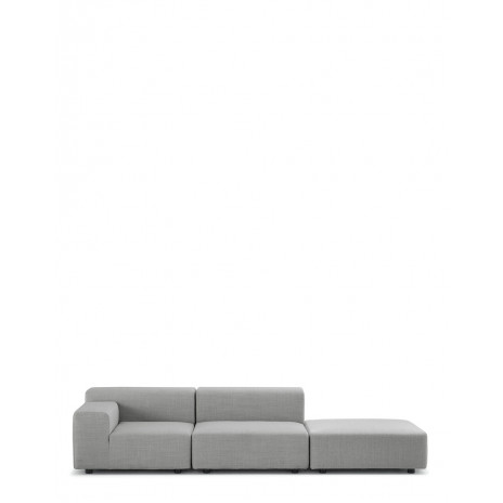 Plastics outdoor deux places canapé + pouf