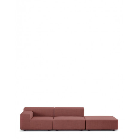 Plastics outdoor deux places canapé + pouf