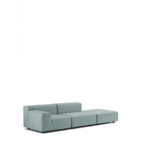 Plastics outdoor deux places canapé + pouf