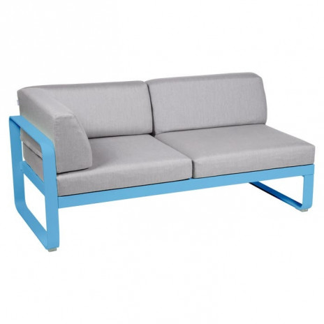Module gauche BELLEVIE 2 places gris flanelle