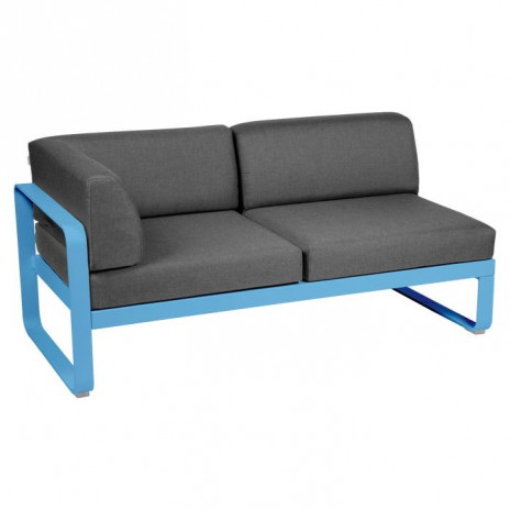 Module gauche BELLEVIE 2 places gris graphite