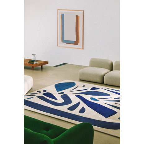 Tapis Alpha Bleu