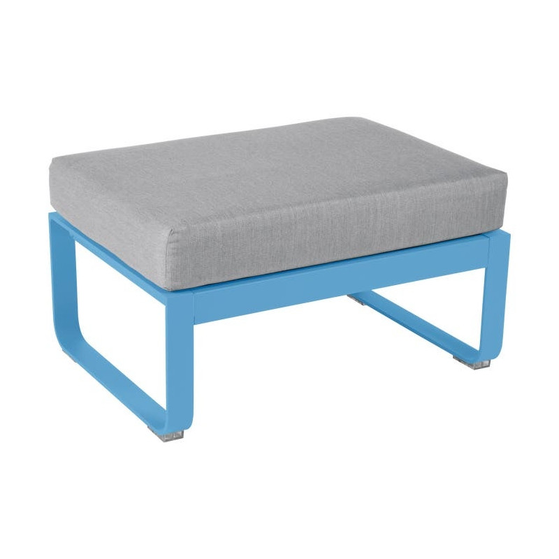 Pouf BELLEVIE gris flanelle