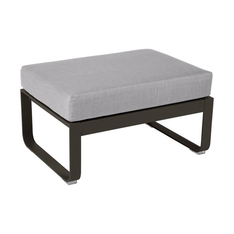 Pouf BELLEVIE gris flanelle