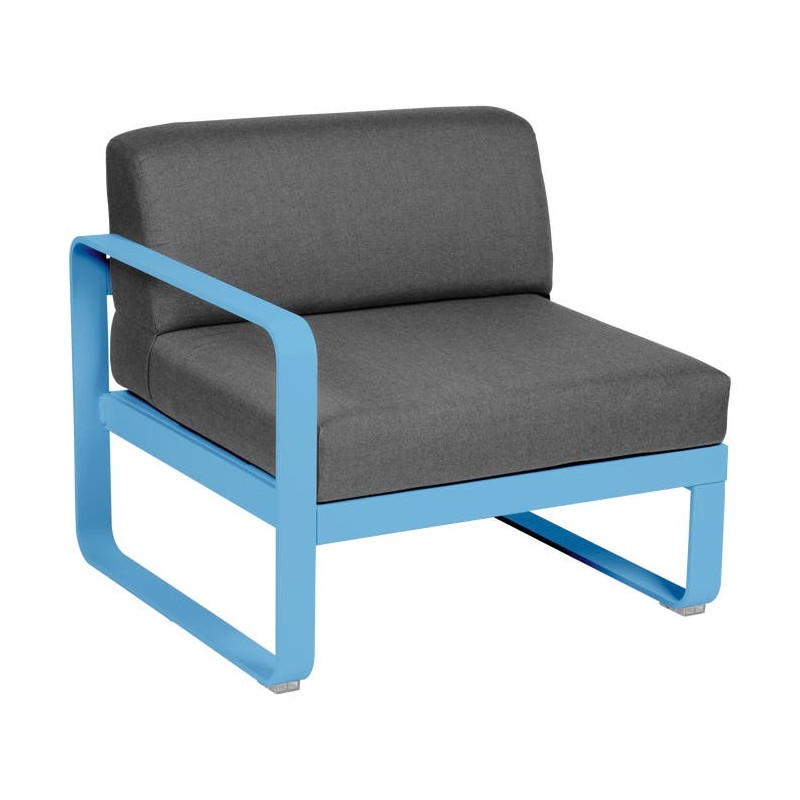 Module gauche BELLEVIE 1 place gris flanelle