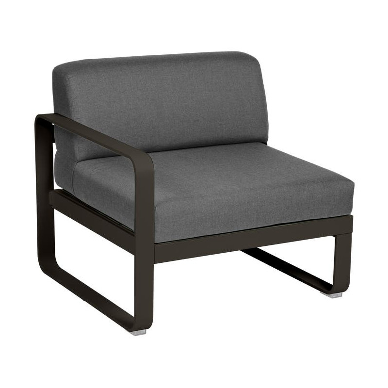 Module gauche BELLEVIE 1 place gris graphite