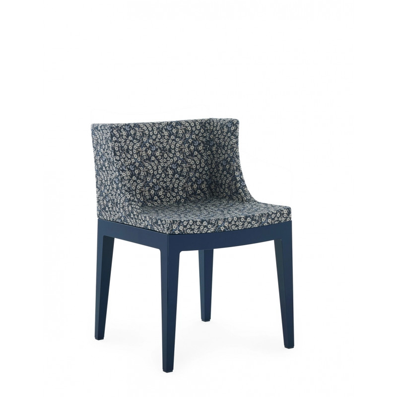 Fauteuil Mademoiselle liberty bleu