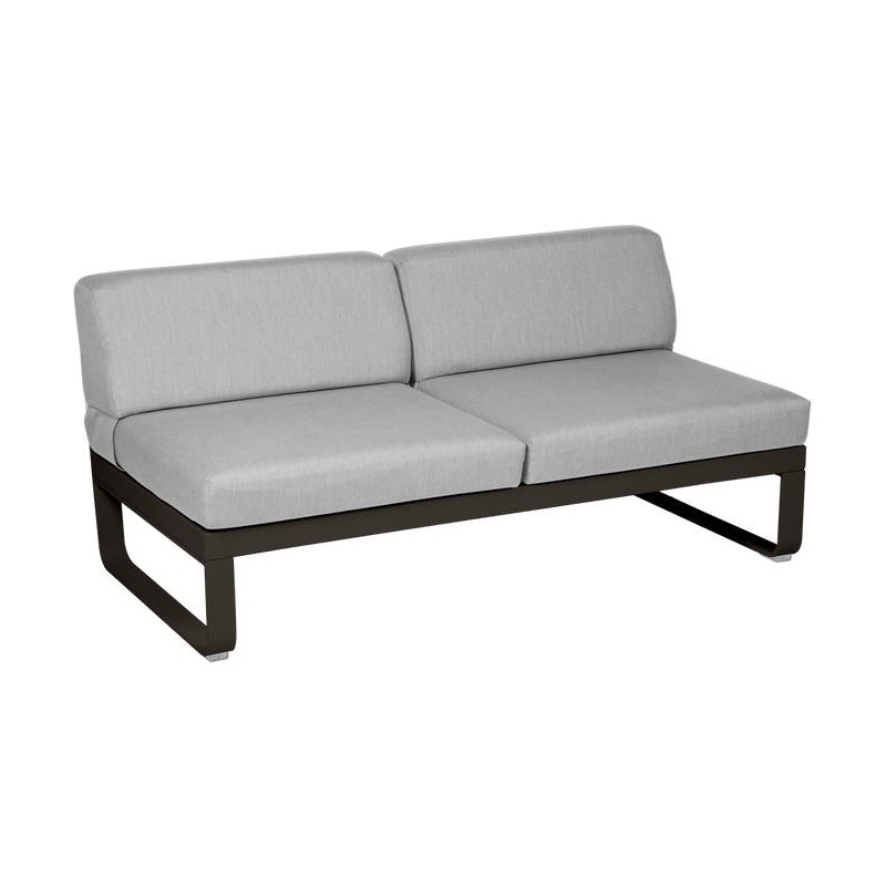MODULE CENTRAL 2 PLACES BELLEVIE gris flanelle