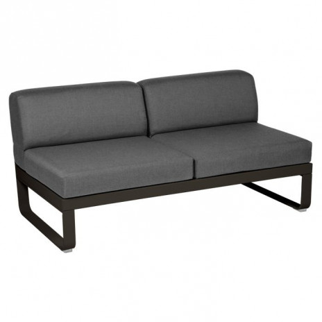 MODULE CENTRAL 2 PLACES BELLEVIE gris graphite