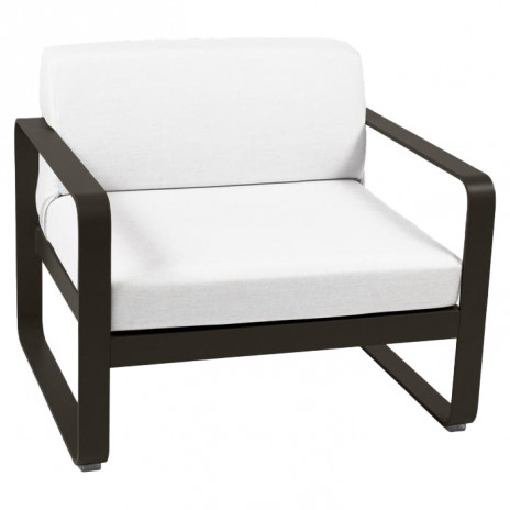 Fauteuil BELLEVIE blanc grisé