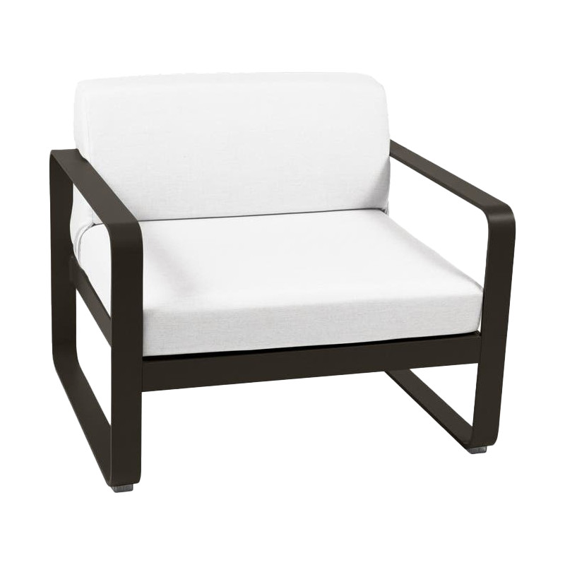 Fauteuil BELLEVIE blanc grisé