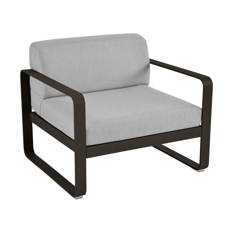 Fauteuil BELLEVIE gris flanelle