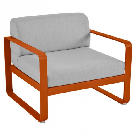 Fauteuil BELLEVIE gris flanelle