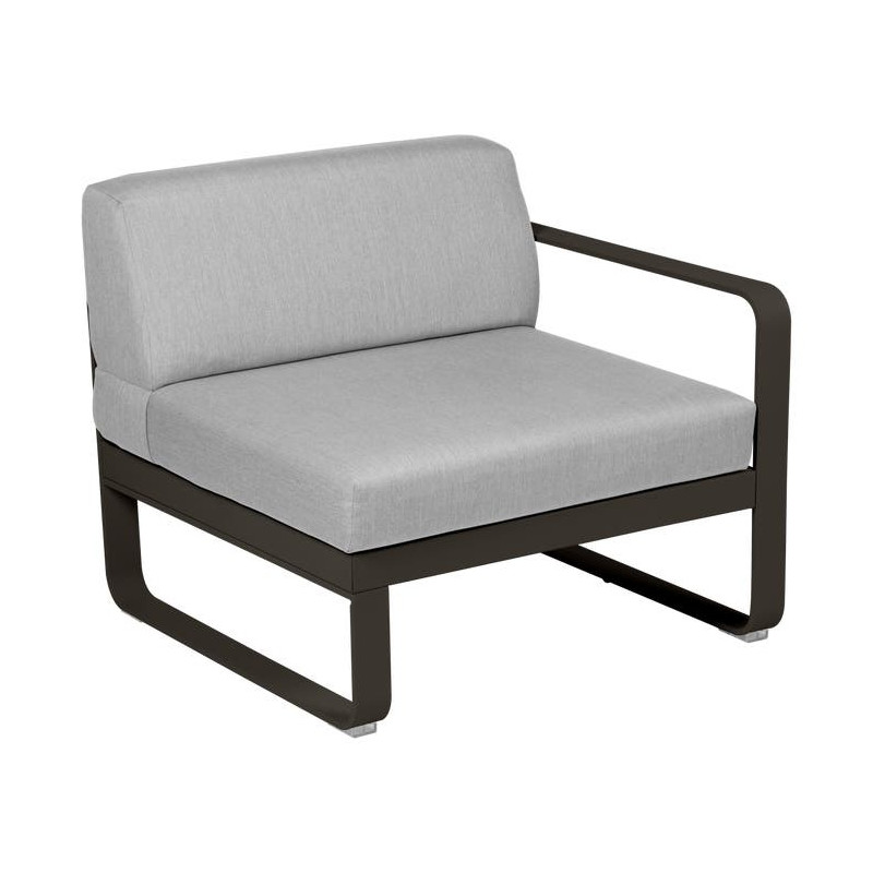 Module droit BELLEVIE 1 place gris flanelle