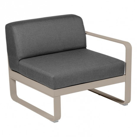 Module droit BELLEVIE 1 place gris graphite