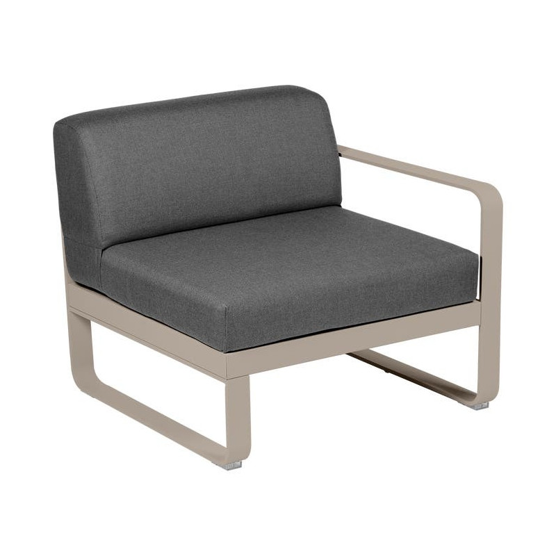 Module droit BELLEVIE 1 place gris graphite