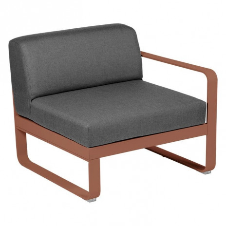 Module droit BELLEVIE 1 place gris graphite